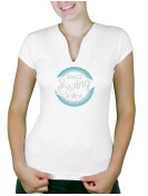Macaron Dance Swing - T-shirt femme Col V