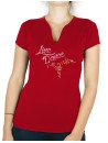 Line Dance Arabesque - T-shirt femme Col V