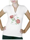 Botte et Roses - T-shirt femme Col V