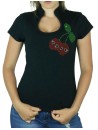 Cherries Skull - Women's Col Omega T-shirt