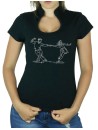 Danseurs Lindy Hop - T-shirt femme Col Omega