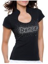 Dance éclaté - T-shirt femme Col Omega