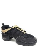 Black and Gold Dance Sneakers