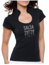 Salsa Miroir - T-shirt femme Col Omega