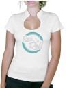 Macaron Rock'n Roll - T-shirt femme Col Omega