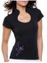 Envol De Fée - T-shirt femme Col Omega