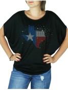 Carte Texas - T-shirt femme Manches Chauve Souris