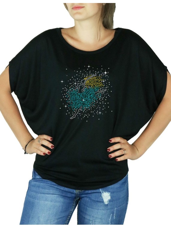 Petite Danseuse - T-shirt femme Manches Chauve Souris