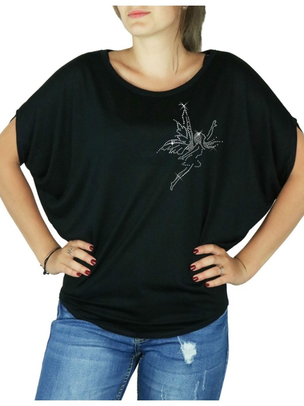 Envol De Fée - T-shirt femme Manches Chauve Souris