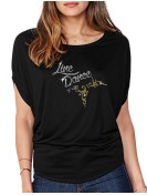 Line Dance Arabesque - T-shirt femme Manches Chauve Souris