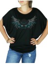Chapeau Ailés - T-shirt femme Manches Chauve Souris
