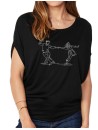 Danseurs Lindy Hop - T-shirt femme Manches Chauve Souris