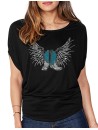 Bottes Ailées- T-shirt femme Manches Chauve Souris