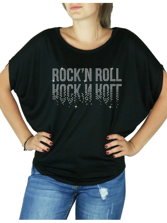 Rock'n Roll Miroir - T-shirt femme Manches Chauve Souris