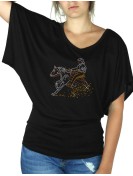 Reining - T-shirt femme Manches Papillon