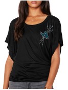 Chapeau Festif - T-shirt femme Manches Papillon