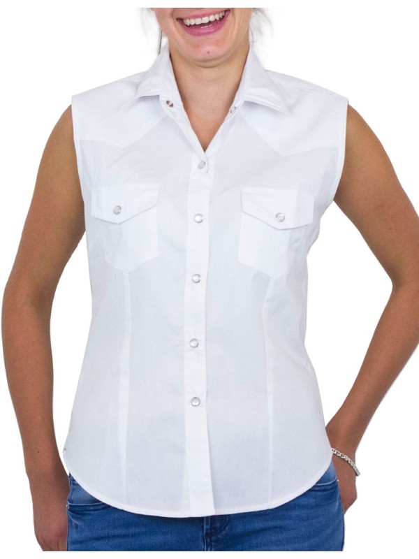 Chemise Femme Sans Manche Uni