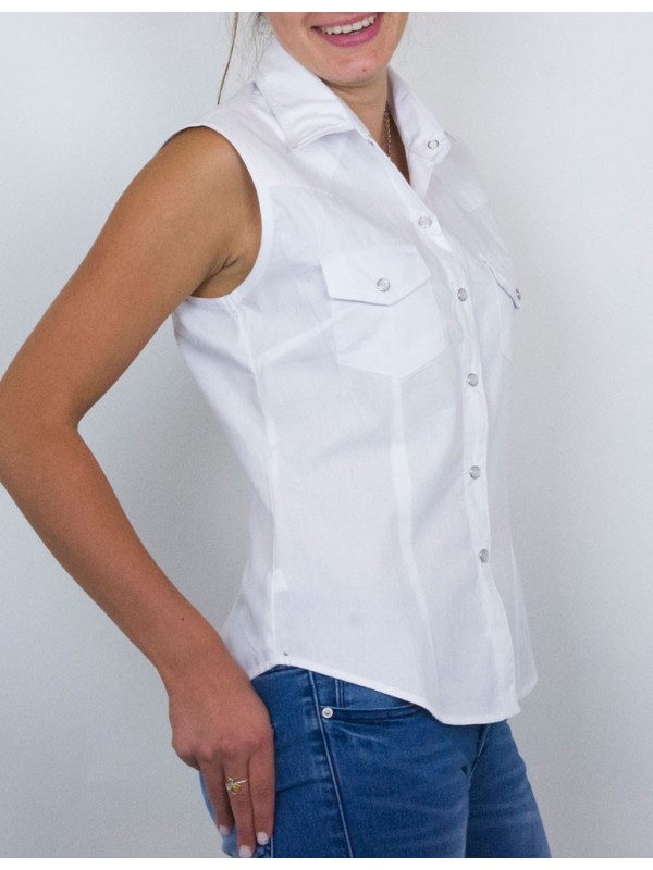 Chemise Femme Sans Manche Uni