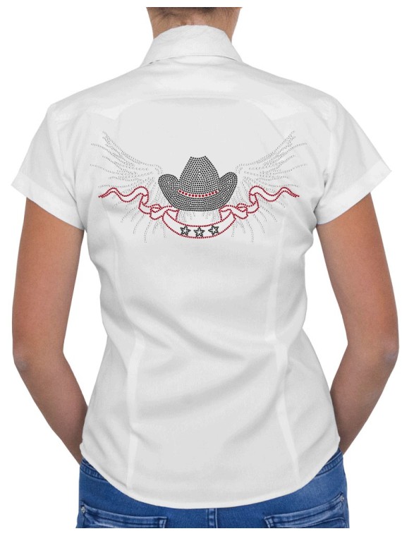 Chapeau Ailés - Chemise Femme Manches Courtes