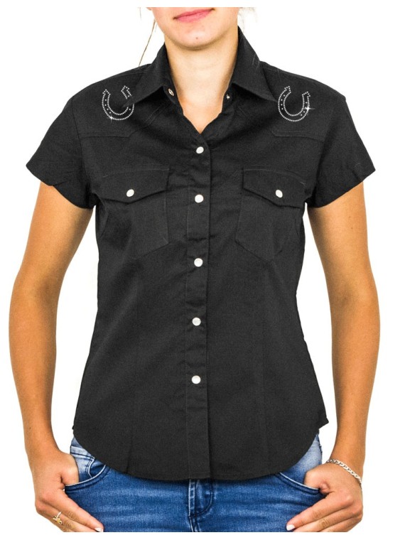 Cheval Au Galop - Chemise Femme Manches Courtes
