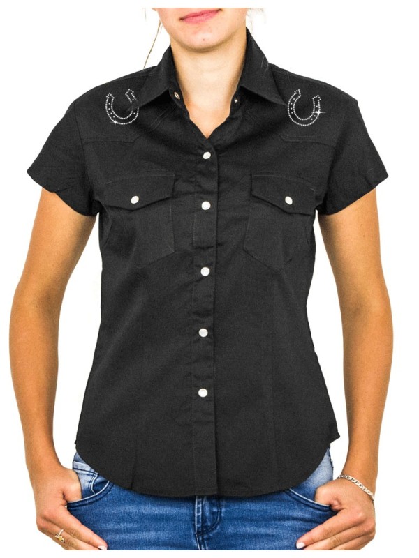 Cheval Au Galop - Chemise Femme Manches Courtes