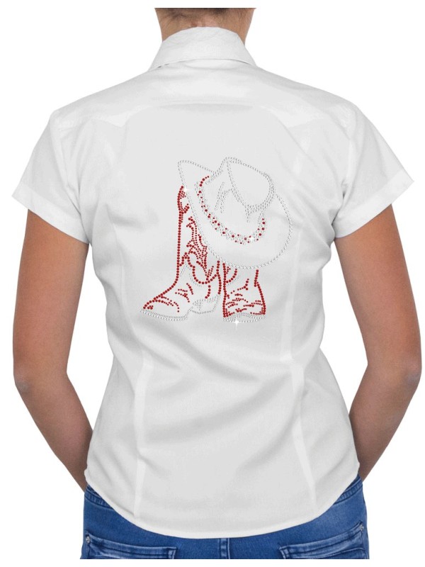 Santiags & Chapeau - Chemise Femme Manches Courtes