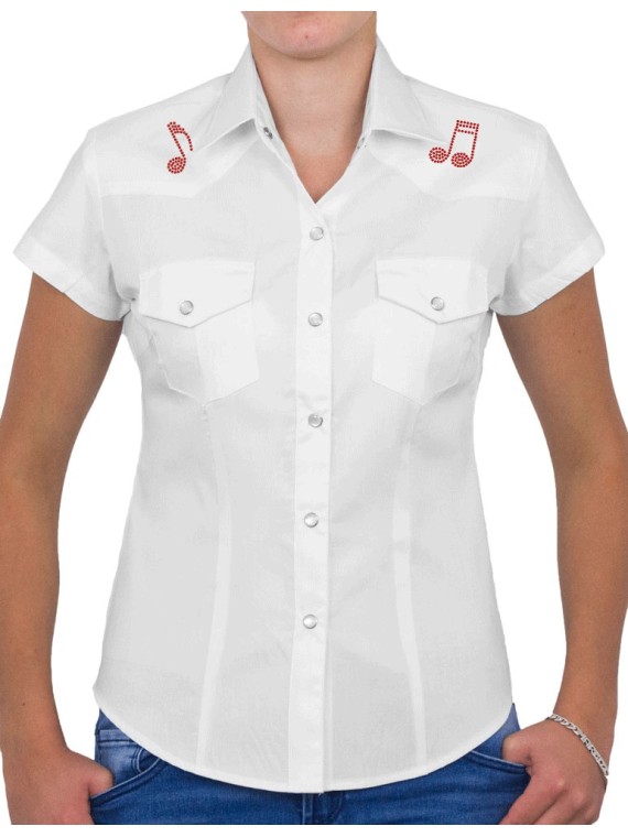 Santiags & Chapeau - Chemise Femme Manches Courtes