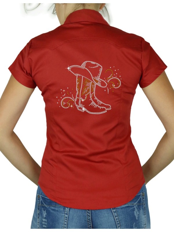 Bottes & Arabesques - Chemise Femme Manches Courtes