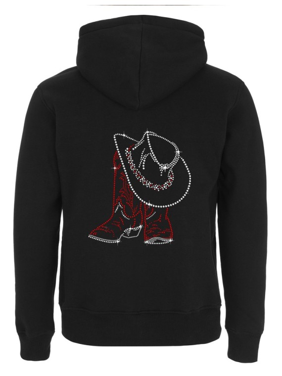 Santiags & Chapeau -Men's Hooded Jacket