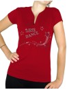 Shooting star Line Dance - T-shirt femme Col V