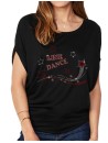 Shooting star line dance - T-shirt femme Manches Chauve Souris