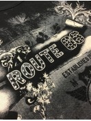 Top Route 66tout imprimé manches 3/4