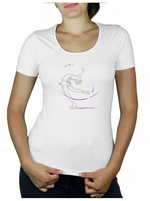Patineuse - T-shirt femme col U
