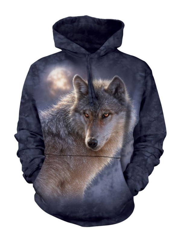 Sweat capuche adventure wolf - The mountain