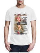 T-shirt homme pin up Roy's drive in