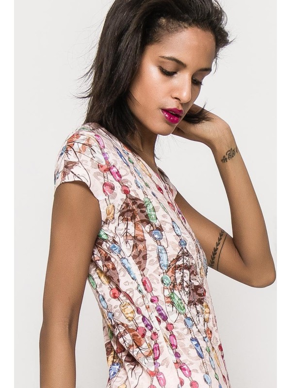 t-shirt Perles & Plumes